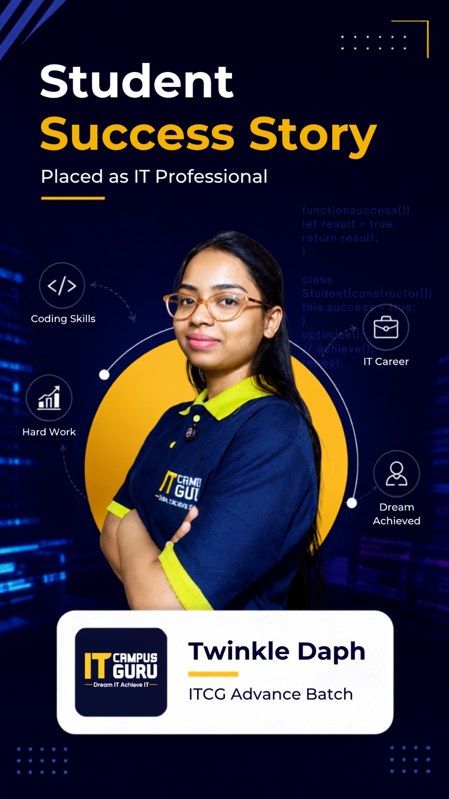 Student placement success story