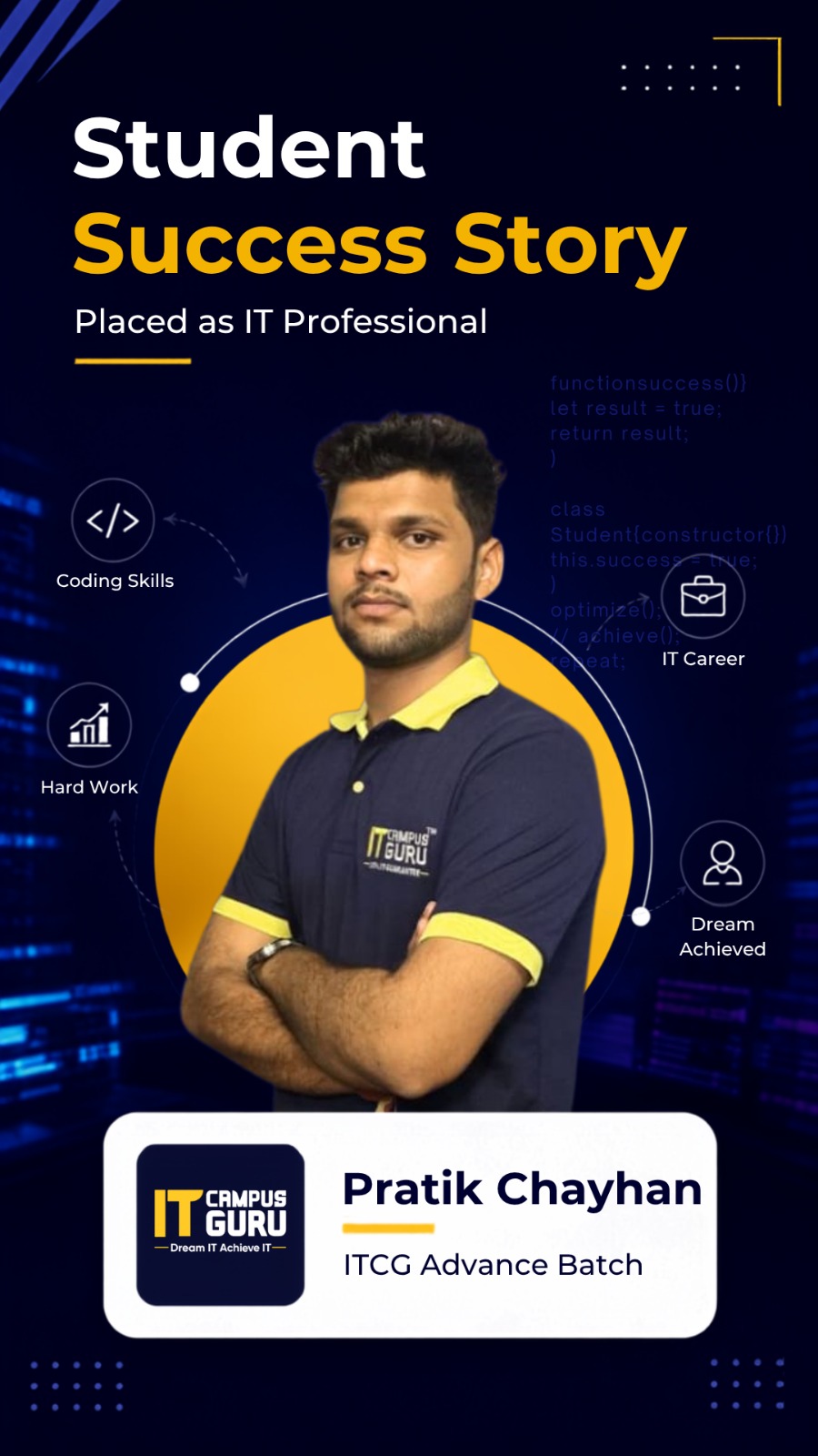 Student placement success story