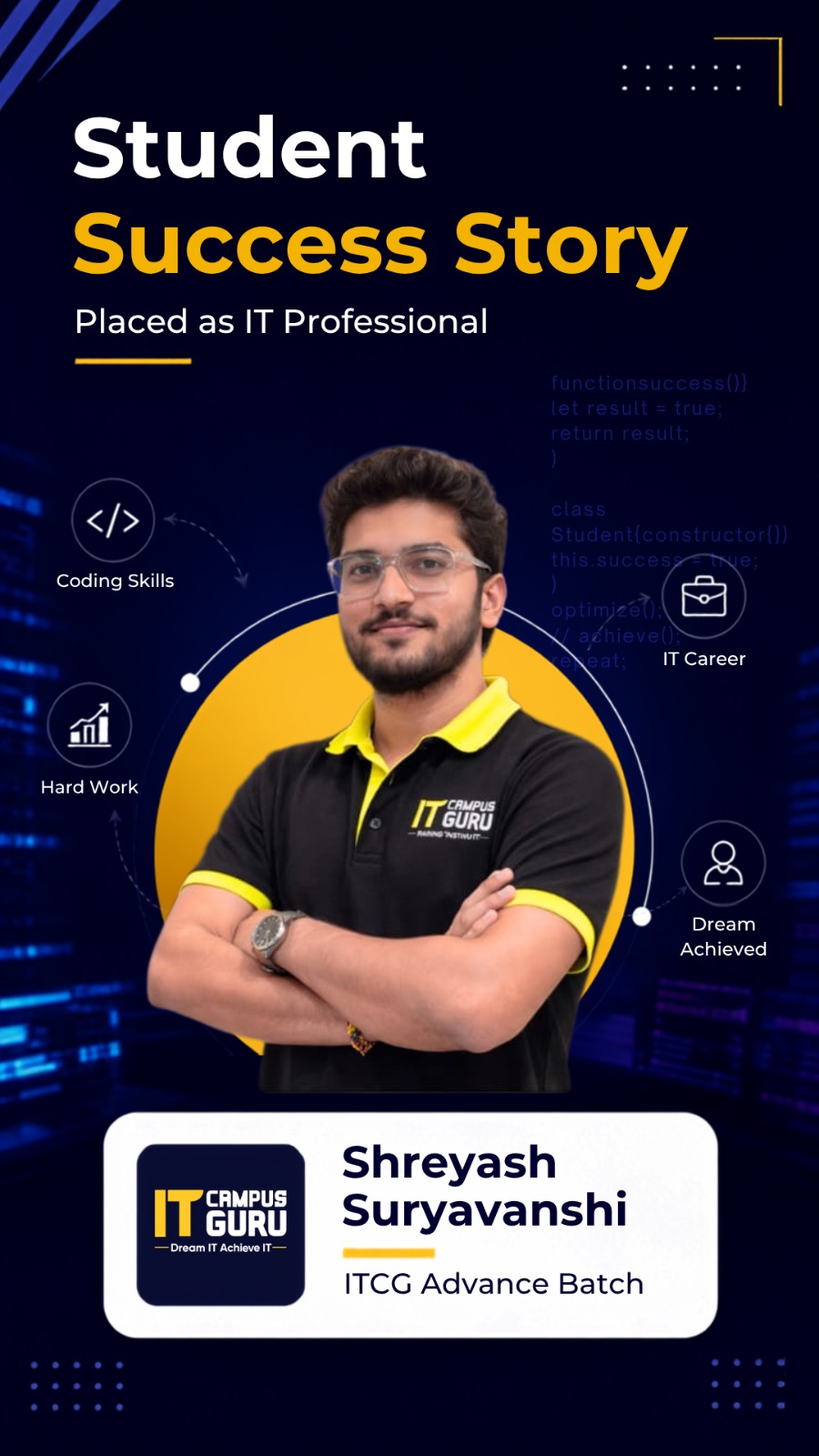 Student placement success story
