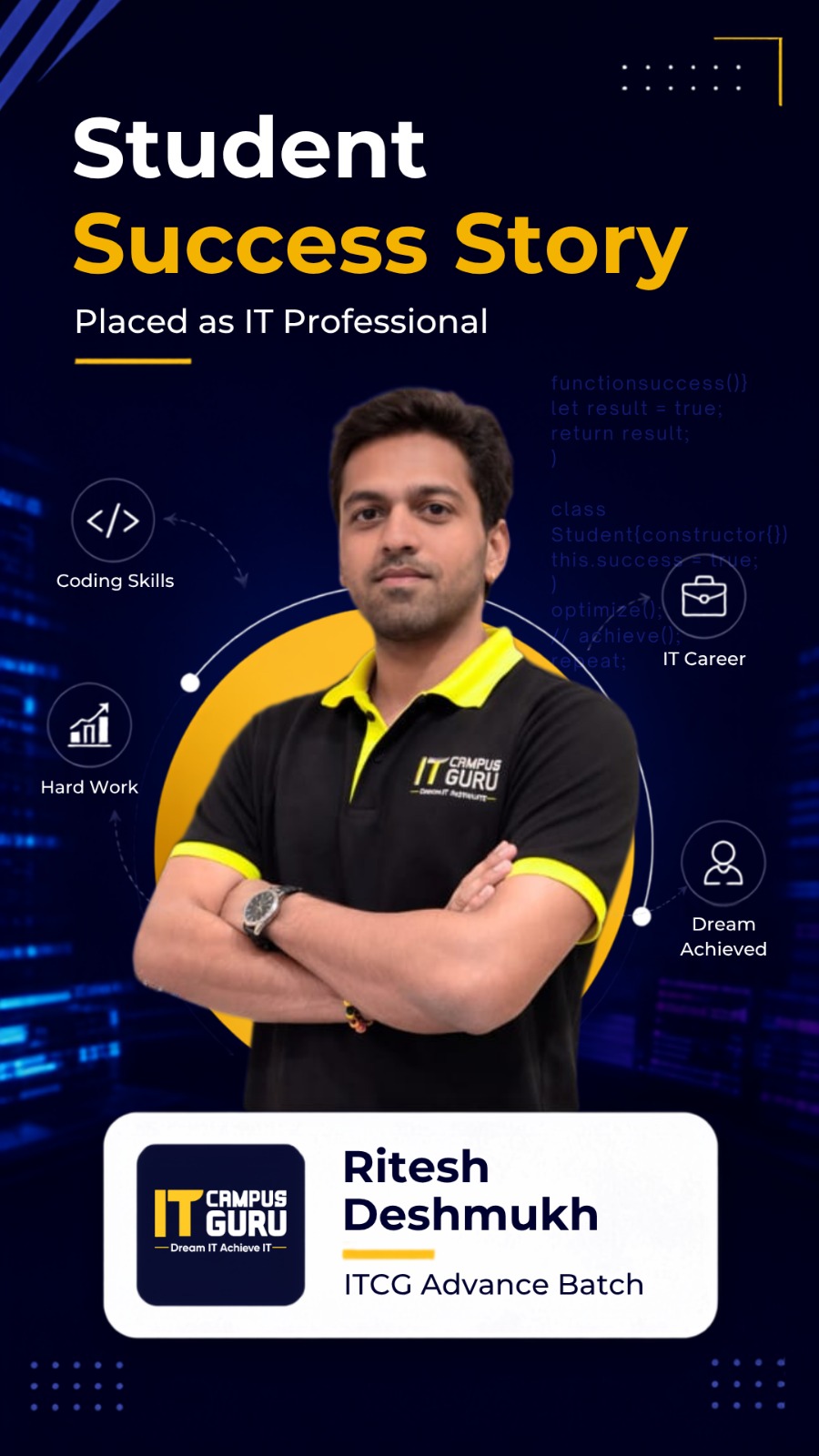 Student placement success story