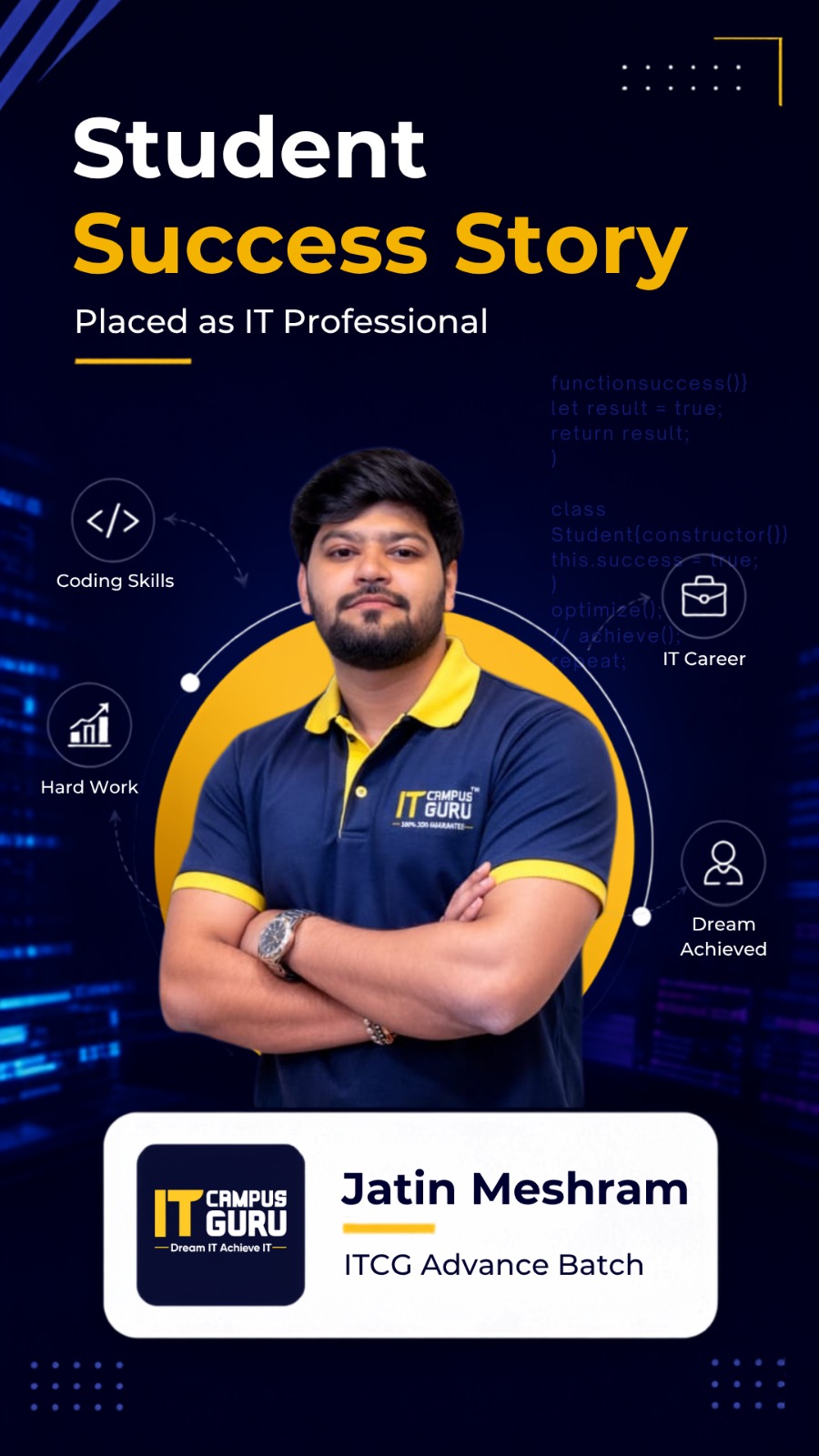 Student placement success story
