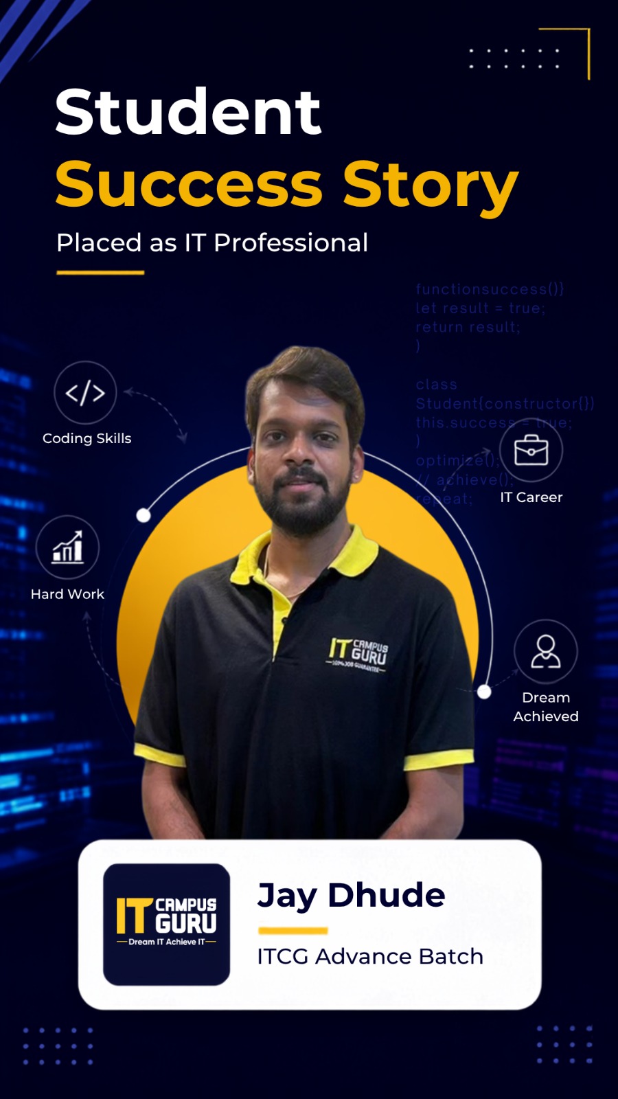 Student placement success story