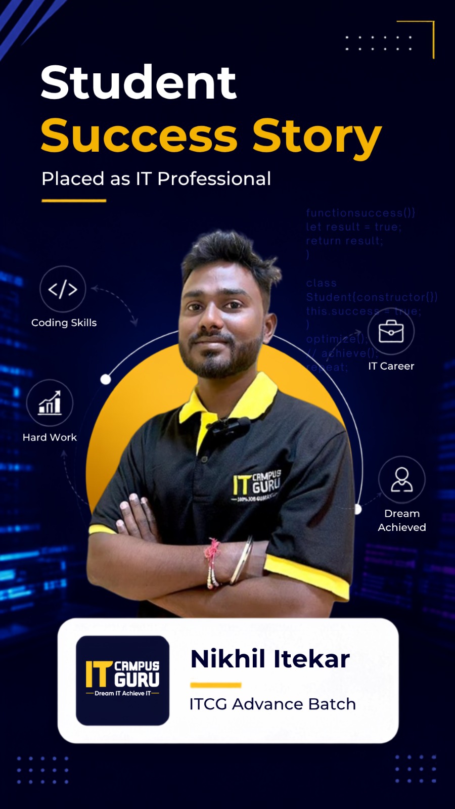 Student placement success story