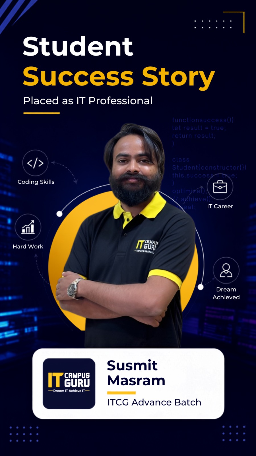 Student placement success story